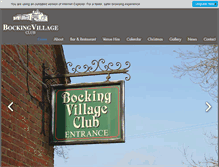 Tablet Screenshot of bockingvillageclub.org